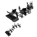 Various Types of Fitness Equipment Including Treadmills Exercise Bikes Elliptical Trainers and Rowing Machines
