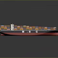 Large MSC Container Ship Carrying Colorful Cargo Containers On Ocean