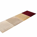 Square Rug With Natural Textured Surface And Beige Red Cream Brown Hues