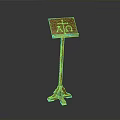 Classic Wooden Lectern With Square Top And Sturdy Four Legged Base