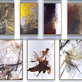 Colorful Abstract Paintings Collection With Various Styles And Vibrant Designs On Wall