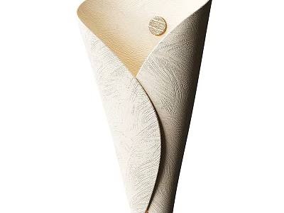 Elegant Modern Wall Lamp With Curved Textured Shade And Metallic Accent 3d model
