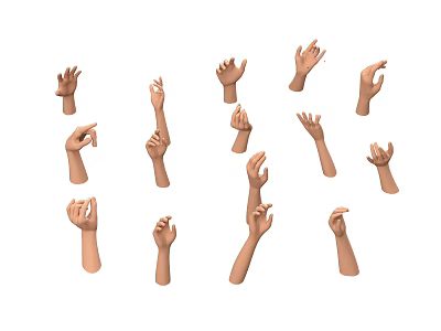 Gestures Various Gesture Dynamics 3d model