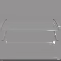 Modern White Aluminum Swing Door With Perforated Design And Ergonomic Handles