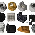 Lazy Sofa Bean Bag Sofa Single Sofa 3d model