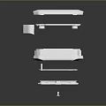 White Medical Laboratory Tray Exploded View With Stacked Components Layers
