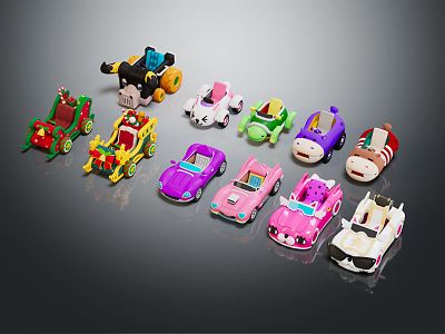 Modern toy car all kinds of toy cars 3d model