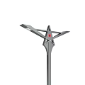Modern Outdoor Light Pole with Sleek Metal Structure for Garden and Street Lighting