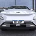 White Hyundai Car With Sleek Modern Exterior Design