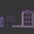 Gothic Architectural Windows With Vintage Design And Various Styles In Metal And Stone