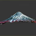 Geo-vein Volcano Island Terrain Mountain Geomorphology Mountain Range Topographic Map Mountain 3d model