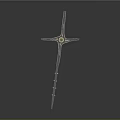 Elevated Intersection Structure With Yellow Circular Center White Supports And Road Segments
