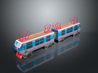 vintage train steam train carriage locomotive head steam carriage train vehicle 3d model