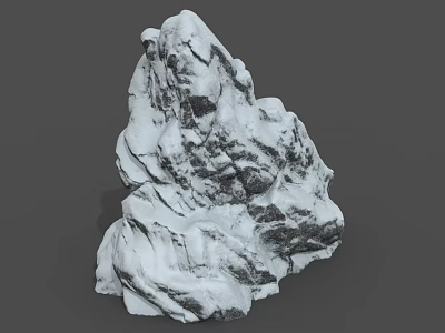 Realistic Rough Rock 3D Model Featuring Natural Stone Textured Surface Design 3d model