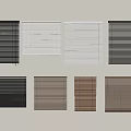 Window Blinds with Various Color Options for Home Interior Decoration 3d model