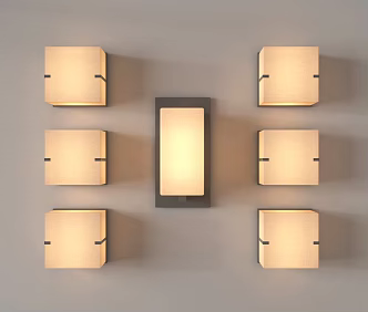 modern wall lamp bedside wall lamp living room wall lamp 3d model