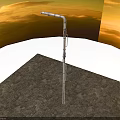 Industrial Stainless Steel Measuring Rod With Curved Top And Calibration Marks
