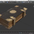 Ancient Books Retro Books Books Magic Books Code Ancient Scrolls Magic Books Ancient Books Old Books Antique Books Super Realistic High Precision Film and Television Level 3d model