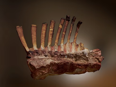 Juicy Grilled Ribs With Tender Meat And Seasoned Crispy Surface 3d model