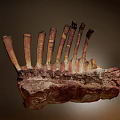 Juicy Grilled Ribs With Tender Meat And Seasoned Crispy Surface