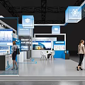 Science and Technology Booth 3d model