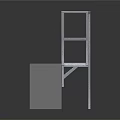 Metal Frame Display Structure With Transparent Base And Grid Platform