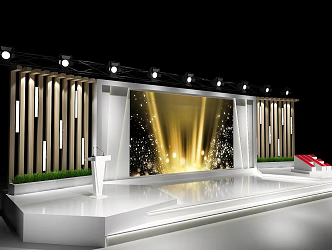 Stage Dance Lecture Simple 3d model