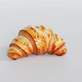 Delicious Golden Buttery Flaky Croissant With Layers Freshly Baked Perfect Breakfast