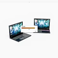 Two High Performance Gaming Laptops Featuring Vibrant Displays And RGB Keyboards With Dynamic Screen Content