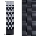 Modern Black Slatted Partition Design For Interior Space Separation And Decor