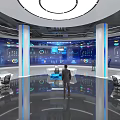 Big Data Center Showroom 3d model