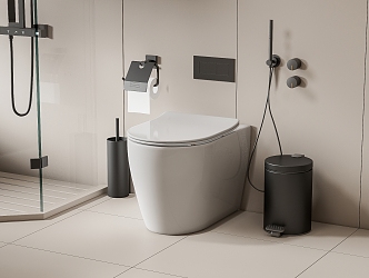 Smart toilet 3d model