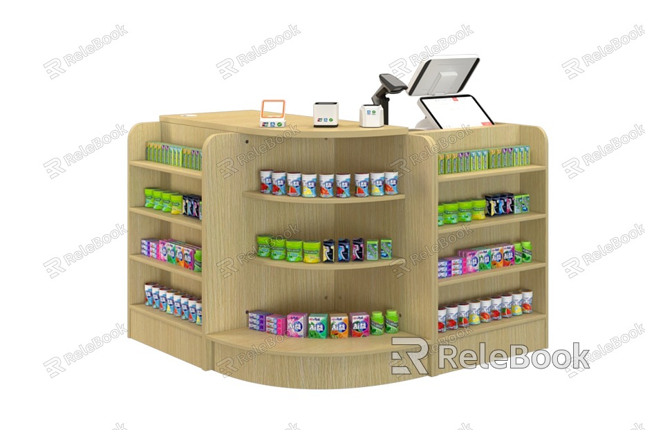 Cashier Shelf Bar Pharmacy Cashier Convenience Store Cashier Cashier Cashier Equipment model