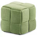 Gray Cushion With Modular Cube Design Soft Fabric Texture For Modern Home Decor 3d model