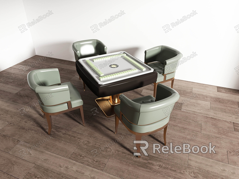 Modern Mahjong Table and Chair Mahjong Table model