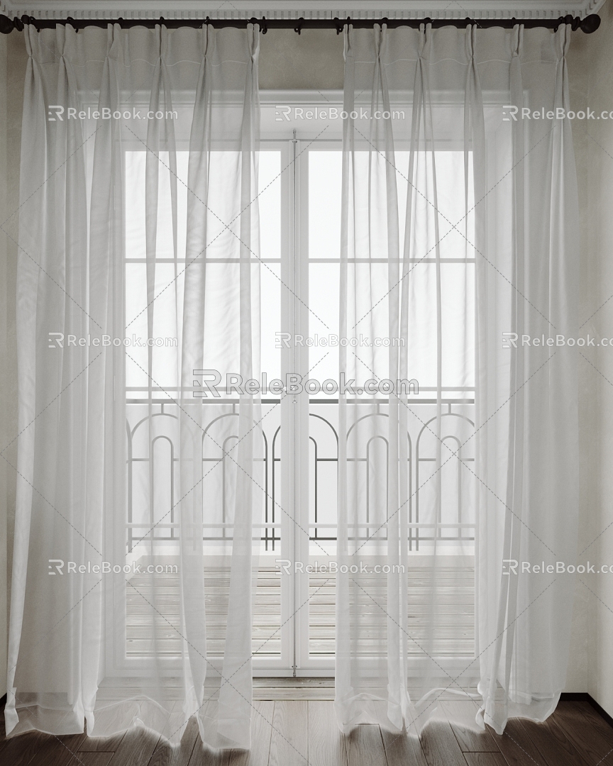 gauze curtain 3d model