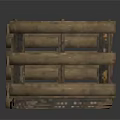 Three Rustic Wooden Storage Crates For Home Organizing And Decor