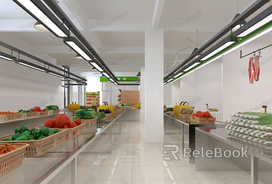 modern vegetable market model