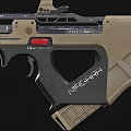 Modern Tactical Firearm With Advanced Components Design 3d model