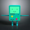 Robot Assistant Small Robot Butler Robot Butler Figure Game Figure 3d model