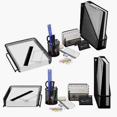 Modern Stationery Office Stationery 3d model Modern Stationery Office Stationery 3d model