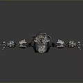 Mech Warrior Mech Soldier Machine Battlearm Mechanical Battlearm Machine Fighter Robot 3d model