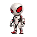 Chibi Spider Man Figure With White Red Armored Suit And Red Eyes