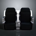 Comfortable Modern Black Cinema Seats With Armrests And Cup Holder Table