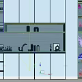 Modern White Entryway Cabinet And Side Cabinet Design With Storage Shelves And Decorative Items
