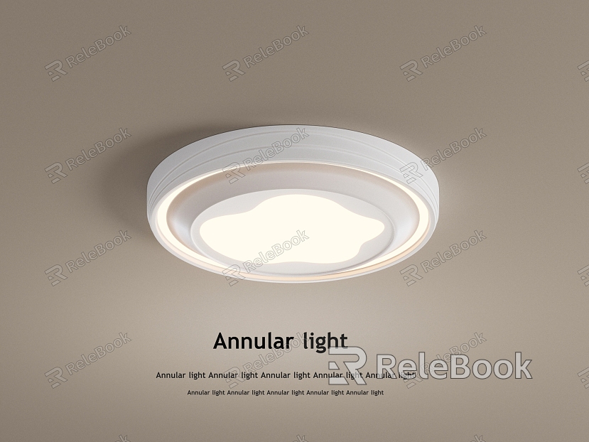 Cream wind ceiling lamp model