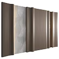 Decorative Wall Panels With Wood Grain Stone Texture And Metallic Finishes