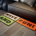 English Letter Carpet and Fave Fun 3d model