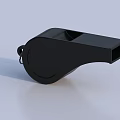 Black Sports Whistle Equipment For Referee Coaching In Sports Games