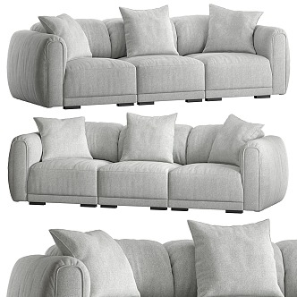 Dantonehome Nuvola three-seater sofa 3d model